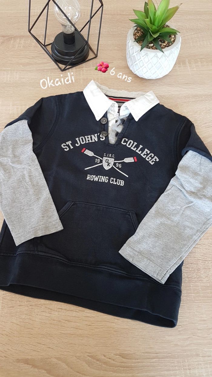 Polo okaidi 6 ans