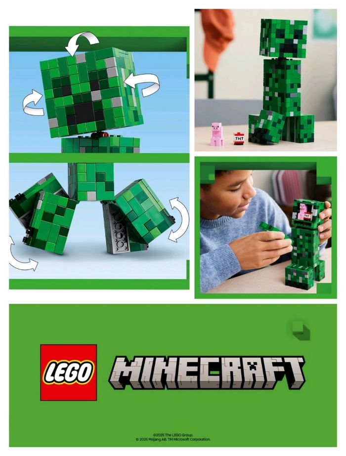 Lego Minecraft le creeper - photo numéro 2