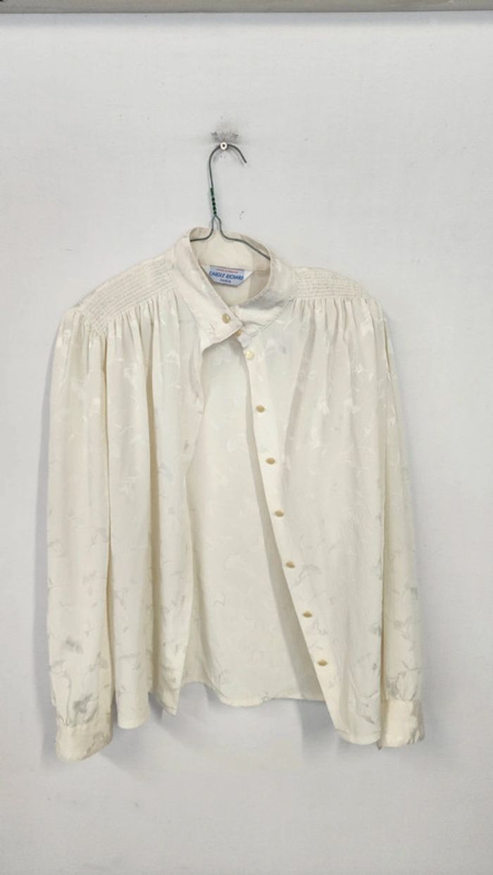 Superbe blouse fluide satinée vintage made in France - photo numéro 8