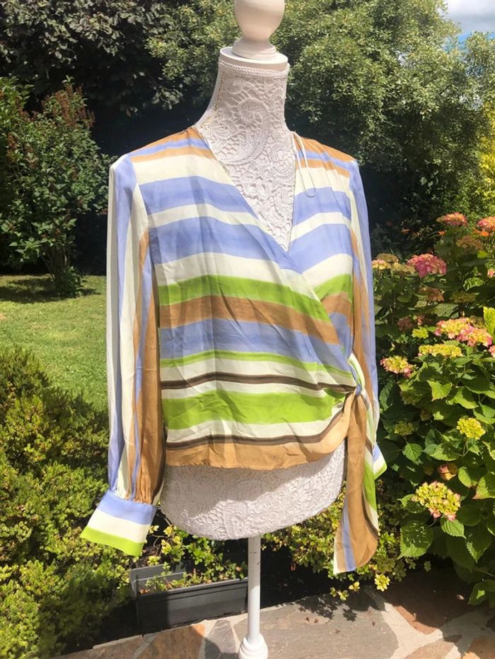 Blouse Zara colorée neuve taille M - photo numéro 2
