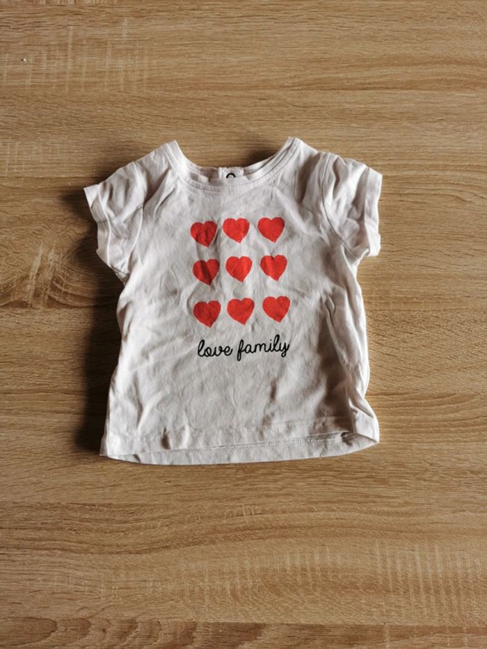 Tee shirt manche courte 3 mois