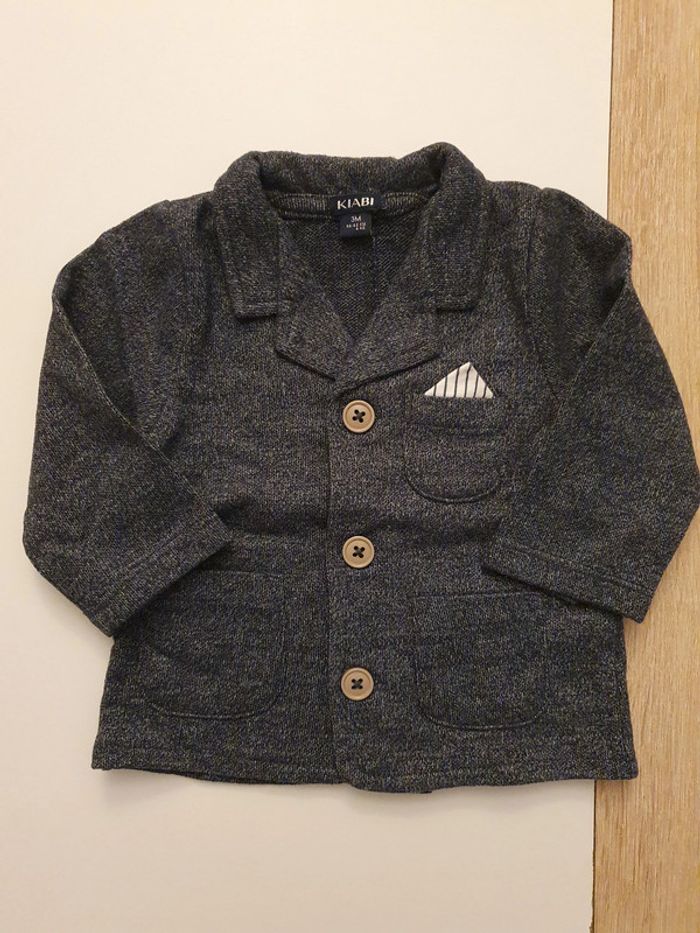 Veste de cérémonie Kiabi 3 mois 56-62 cm en coton - photo numéro 2