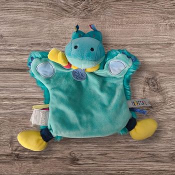 Doudou crocodile marionnette tropicool Doudou et compagnie