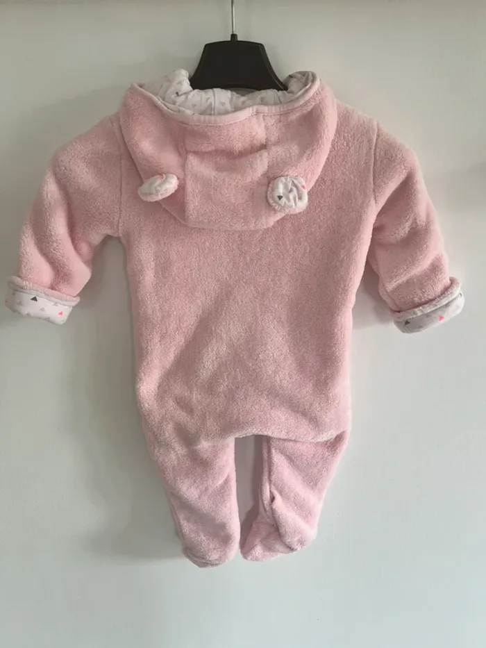Surpyjama Disney Minnie rose et blanc 12 mois - photo numéro 5