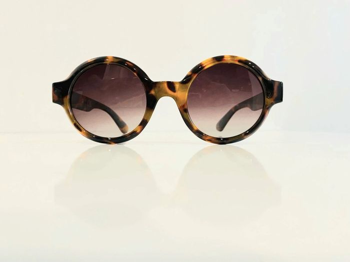 Lunette de soleil mixte ronde Polarisée marron léopard uvprotection catégorie 3 - photo numéro 2
