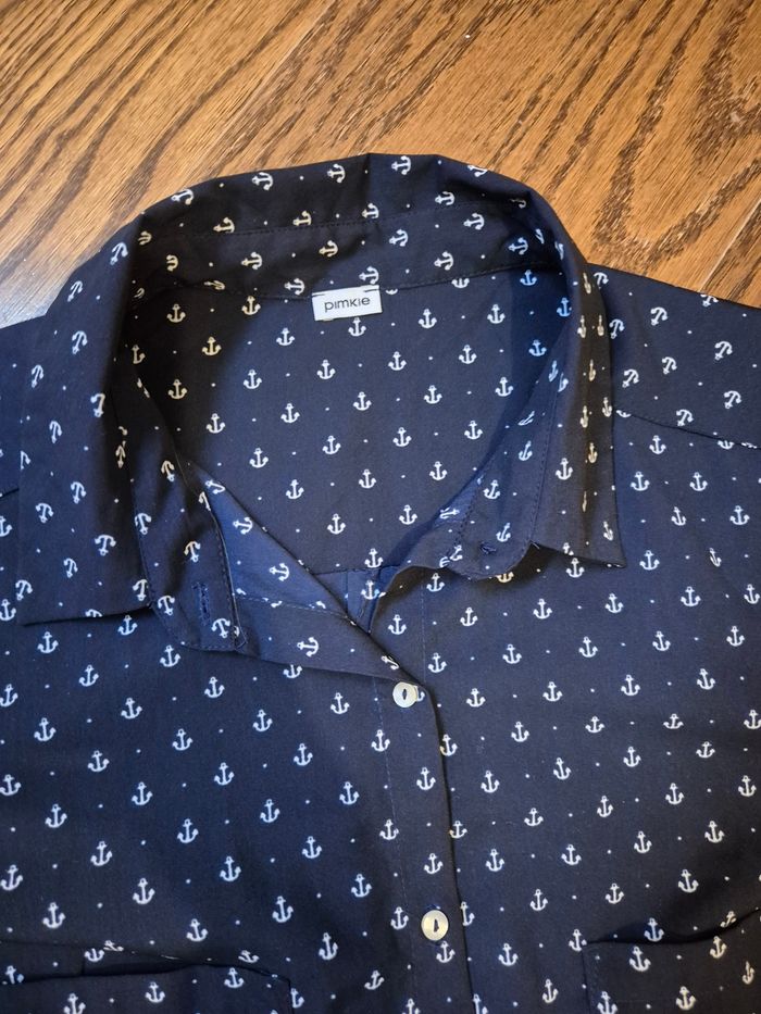Chemise Pimkie motif ancre marine - photo numéro 3