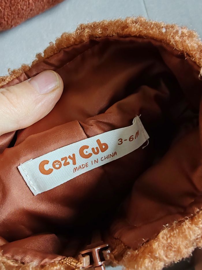 Veste cosy club marron 3/6m - photo numéro 2
