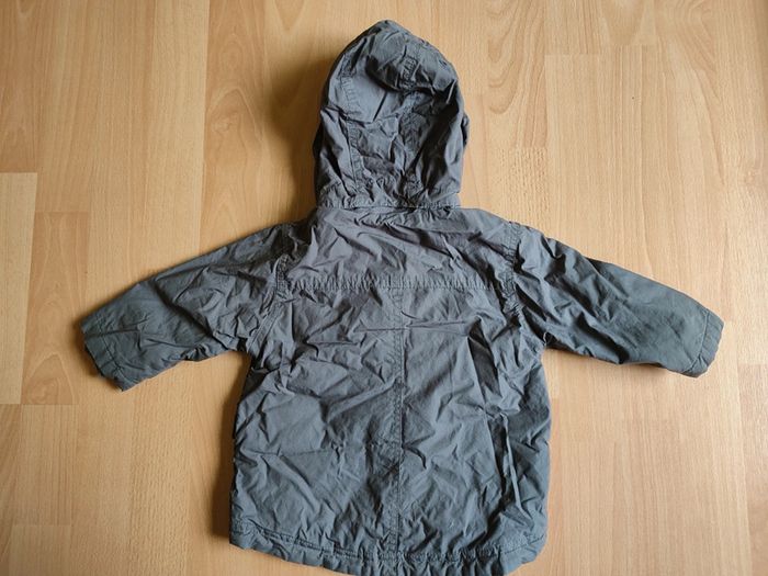 Veste coupe-vent doublée grise à capuche amovible Kimbaloo 9M - photo numéro 3