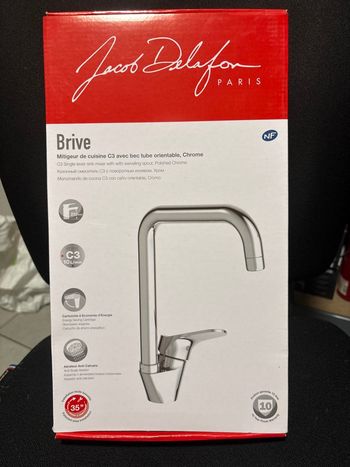 Mitigeur évier, bec tube -E75770-4