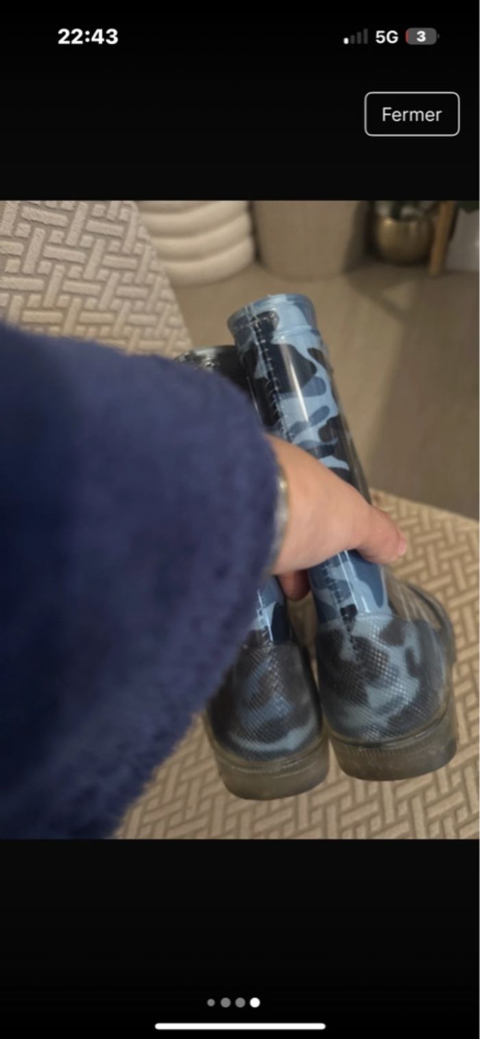 Botte de pluie gemo taille 31 peu porté - photo numéro 4