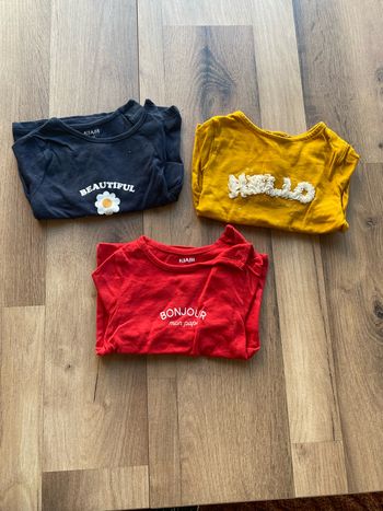 Lot hauts manches longues fille