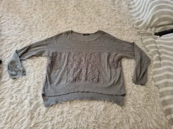 pull fin effet dentelle morgan