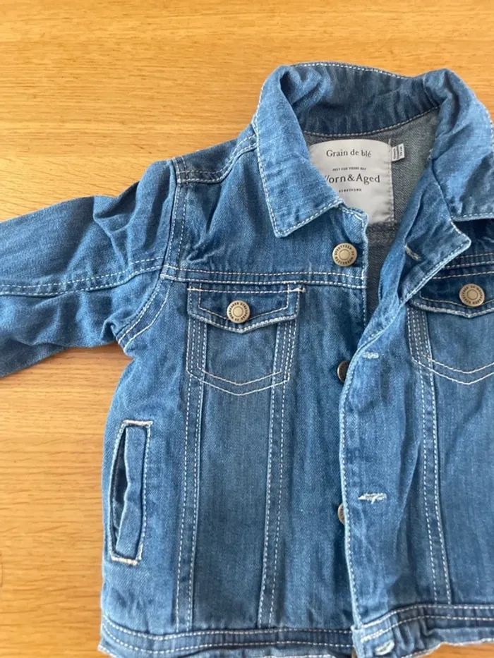 Veste jeans 12 mois - photo numéro 2
