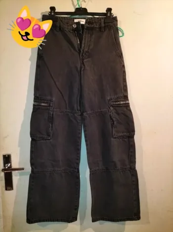 Jean cargo noir Jennyfer 32