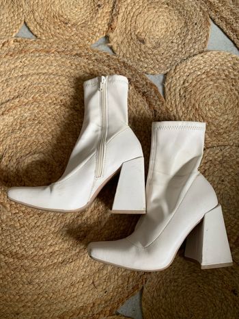 Bottines blanc cassé taille 36