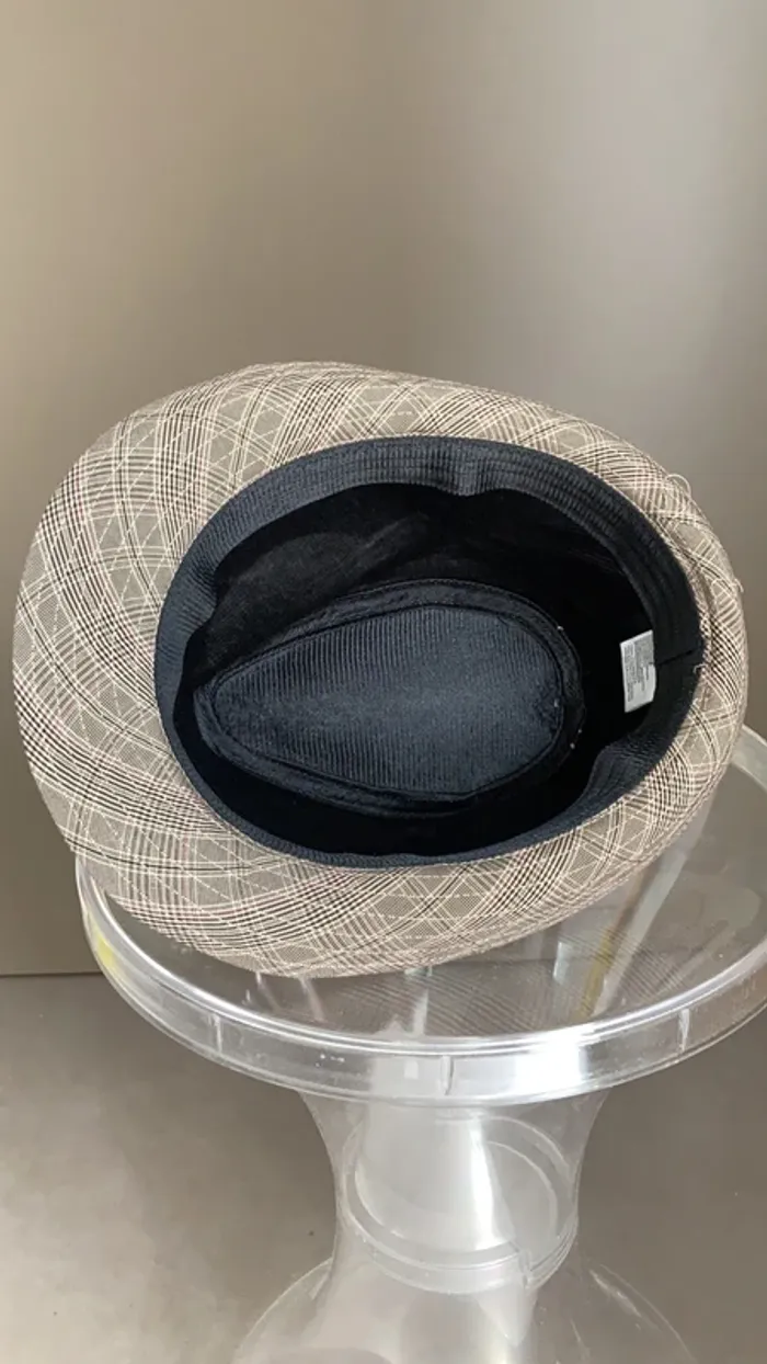 chapeau homme à rayures taille 57 - photo numéro 4