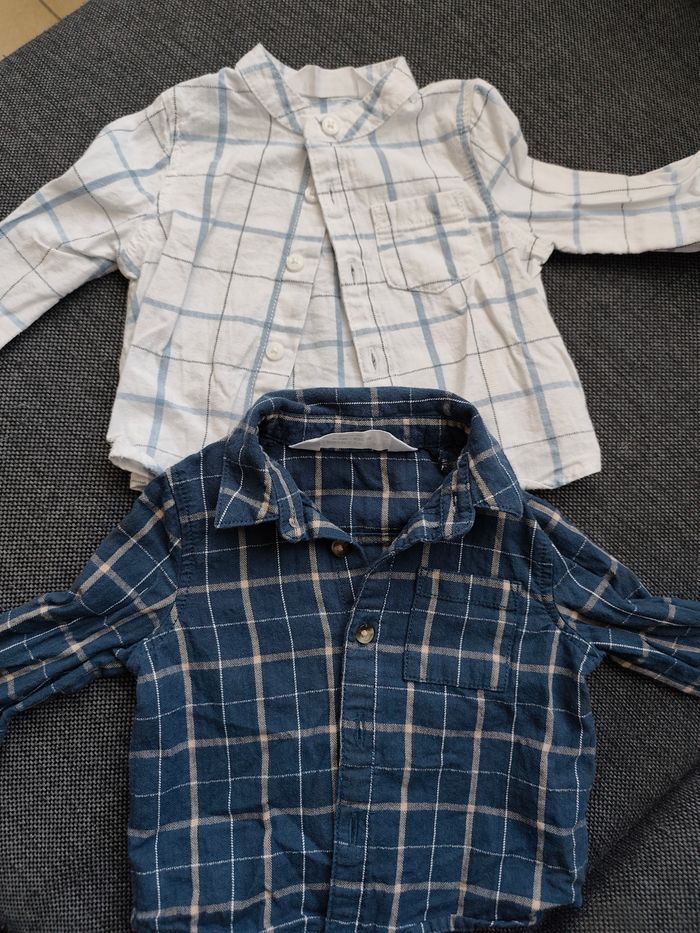 Lots deux chemises garçon bébé