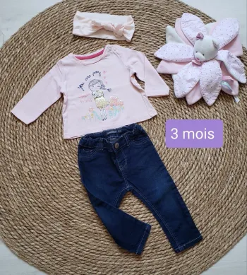 Ensemble 3mois fille