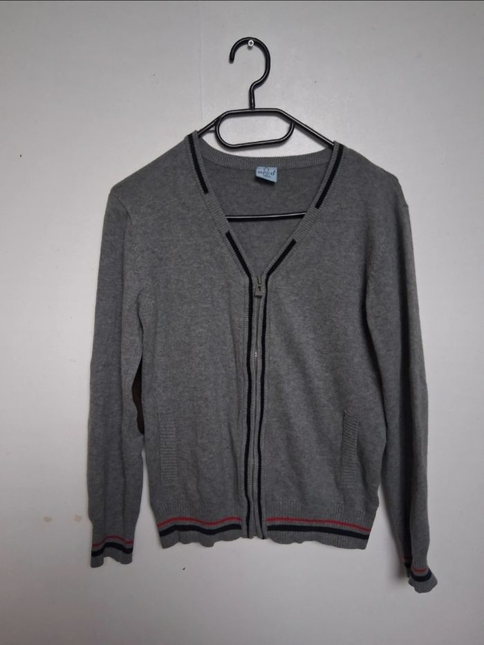 Gilet zippé garcon 12 ans