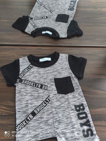 Tee shirt noir et gris