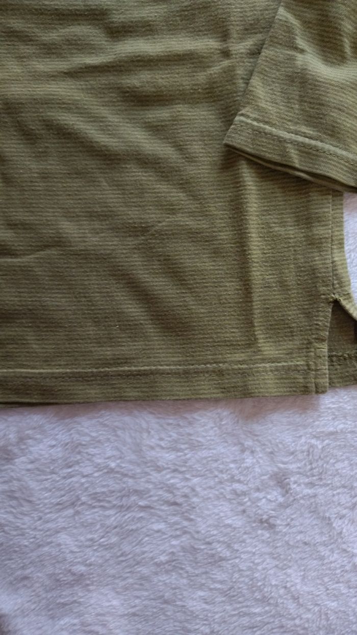 Sweat à manches longues kaki rayé BABY LOONEY TUNES, Taille 18 mois - photo numéro 3