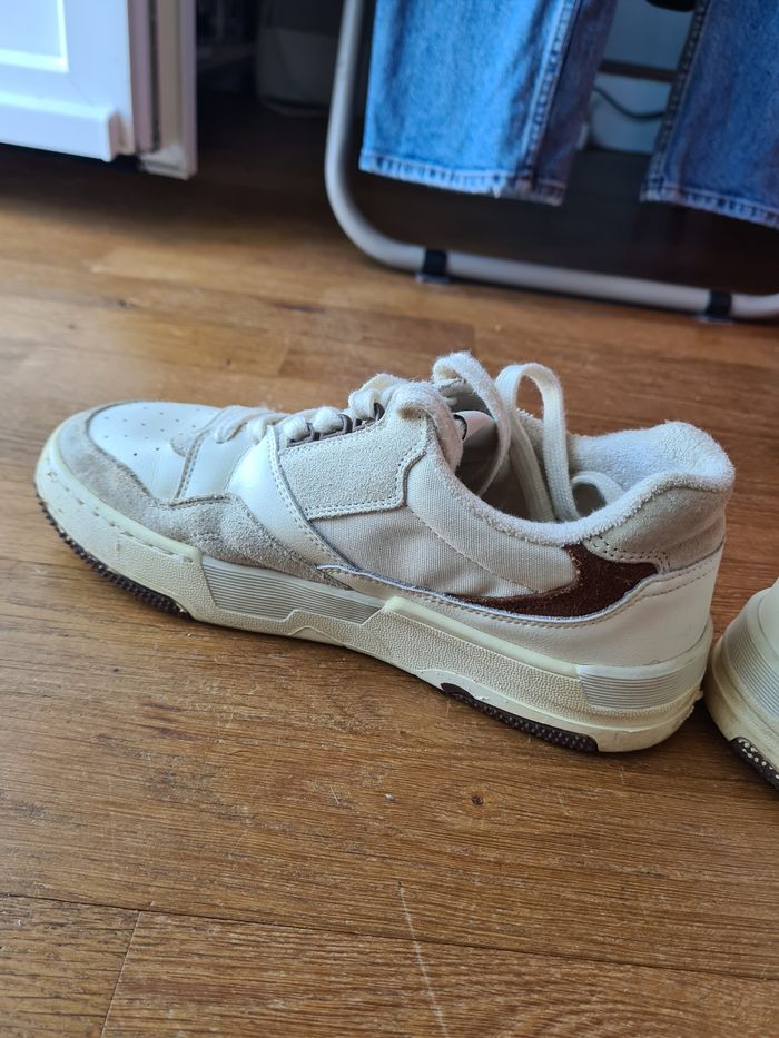 Basket femme beige - photo numéro 7