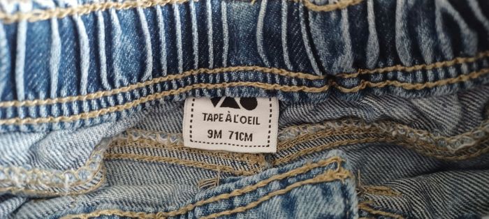 Short en jean garçon 9 mois - photo numéro 3