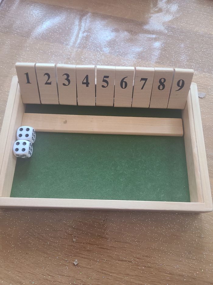 Jeu en bois Shut the box