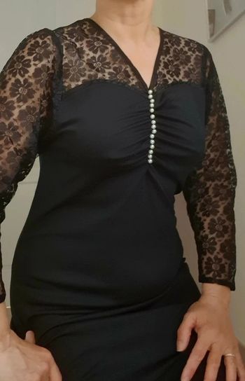 Robe soirée/cérémonie en dentelle - Taille 38/M