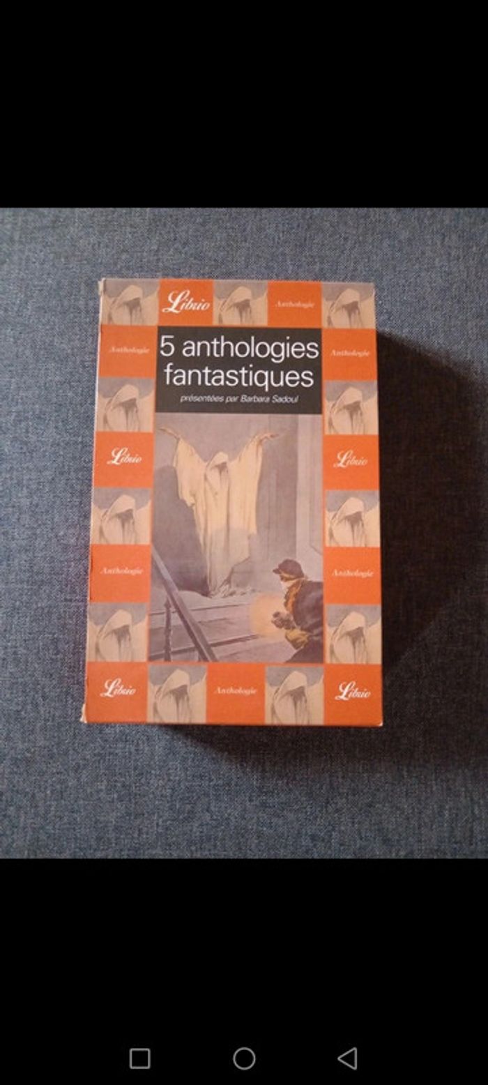 Coffret 5 livres anthologies fantastiques