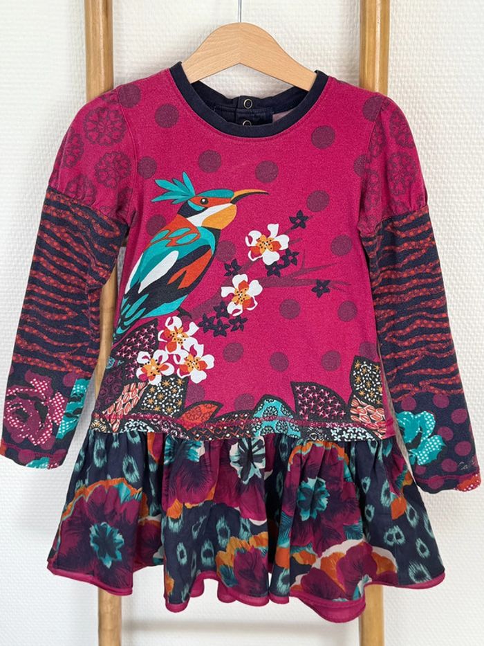 Robe manches longues à motifs Catimini Taille 6 ans