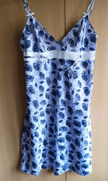 Nuisette courte violette et blanche Darjeeling 