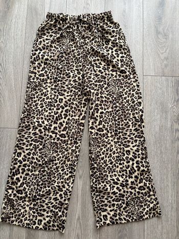 Pantalon fluide léopard