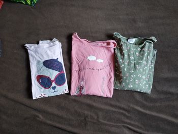 3 tee shirts manches longues