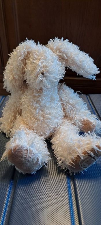 Doudou lapin beige