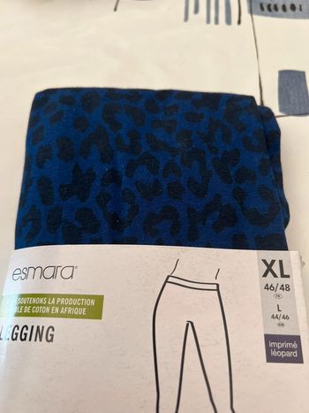 Legging léopard bleu femme taille XL marque Esmara neuf !