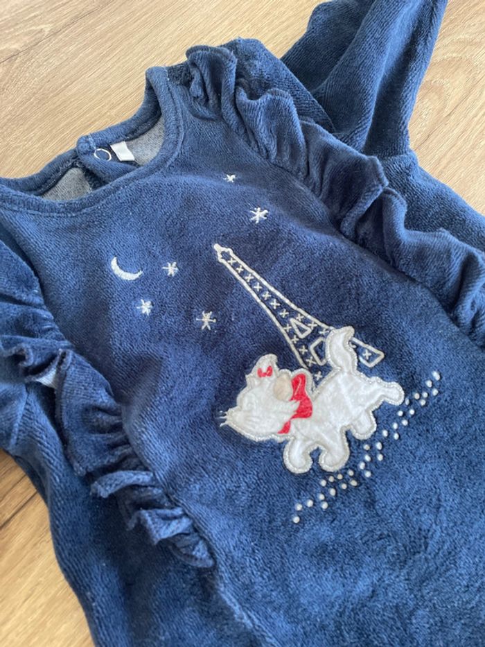 Pyjama bleu marine Marie - photo numéro 3