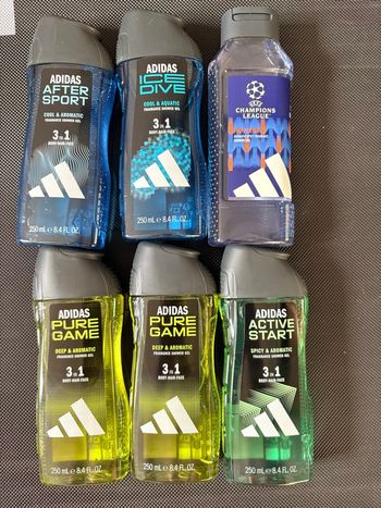 Neuf - Lot de 6 gels douches Adidas