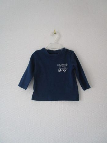 T-shirt marine Vertbaudet 3 mois TBE