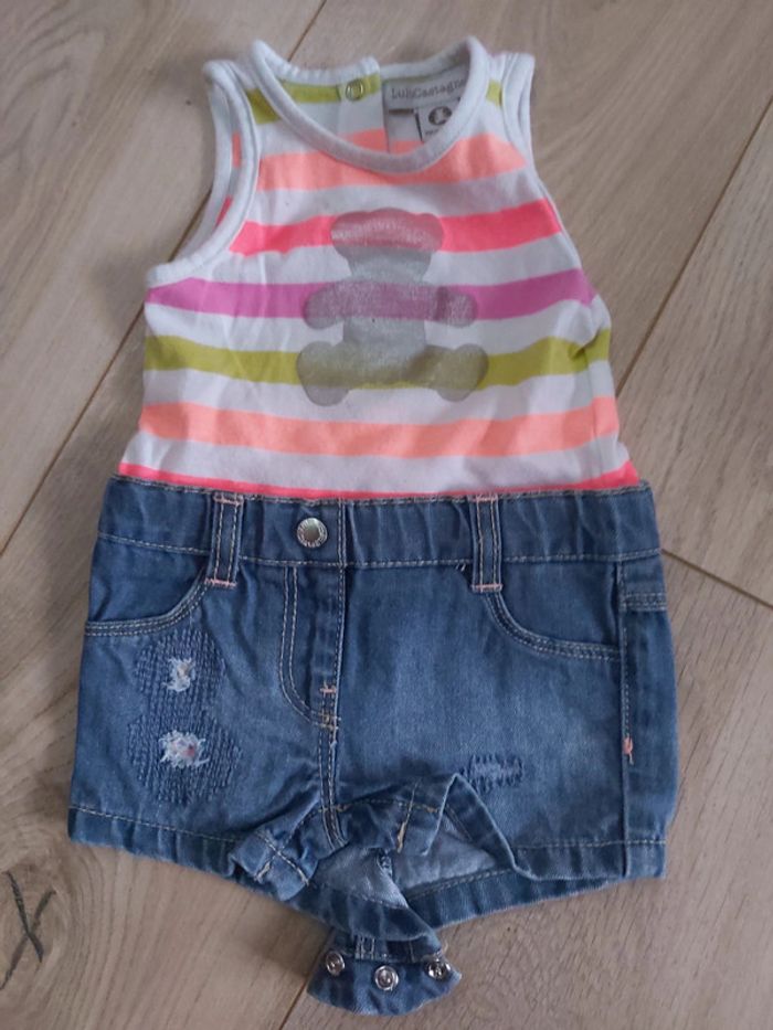Combi-short fille Lulu Castagnette 3 mois comme neuf (78)