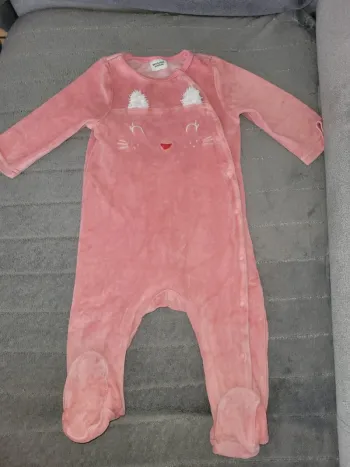 Pyjama 1 pièce 12 mois ouverture devant tao