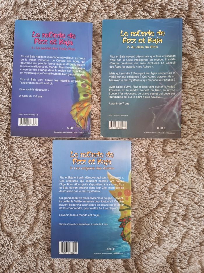 Lot de 3 tomes Le monde de Fizz et Baja en bon état - photo numéro 2