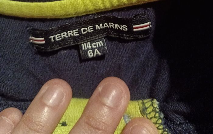 Tee-shirt manches longues 6 ans terre de marins - photo numéro 3