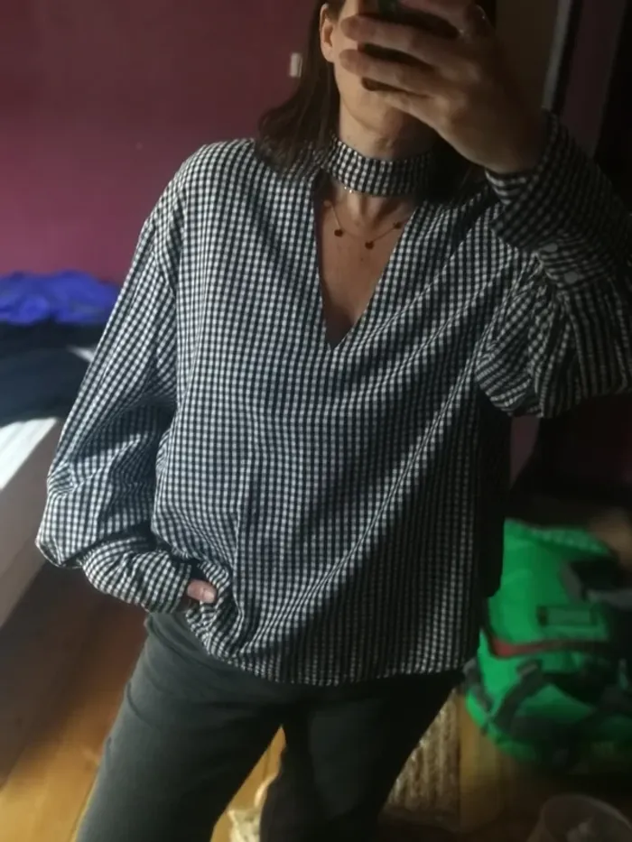 Blouse vichy Zara