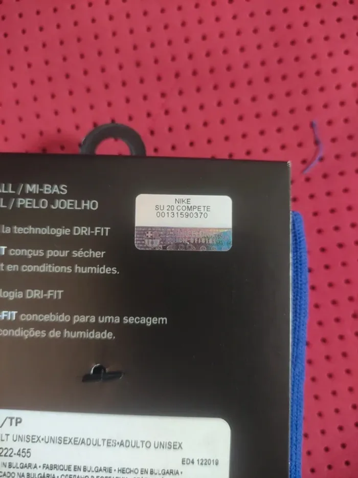 Chaussettes de foot FC Barcelone, Nike Authentique Officiel taille 31/35, Neuf - photo numéro 8