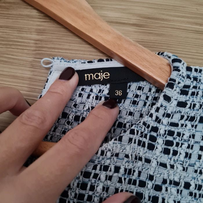 Robe jacquard bleu Maje 💙 - photo numéro 4