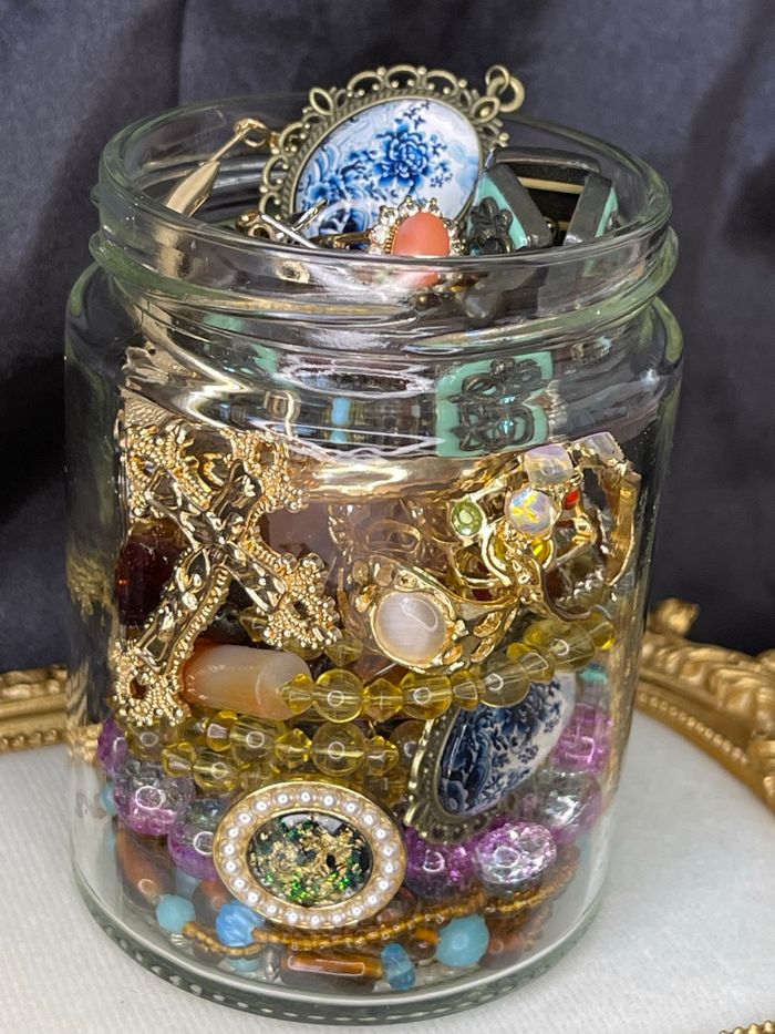 Boîte jarre lot pot à bijoux mystère