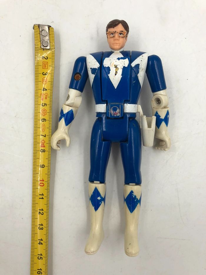 Figurine Power Rangers bleu Flip Head Bandai 1993 14 cm - photo numéro 8