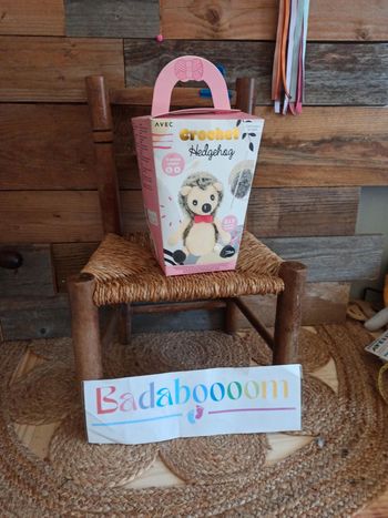 Kit doudou peluche crochet hérisson neuf
