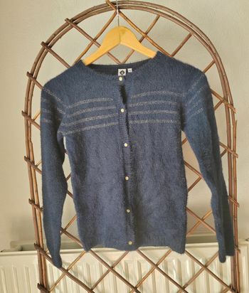 Gilet bleu et doré fille 10 Z